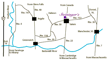 map of the area